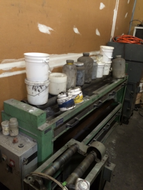 ***SOLD***Used US Stoneware roller jar mill.  2 level mill. Rollers are approximatley 66